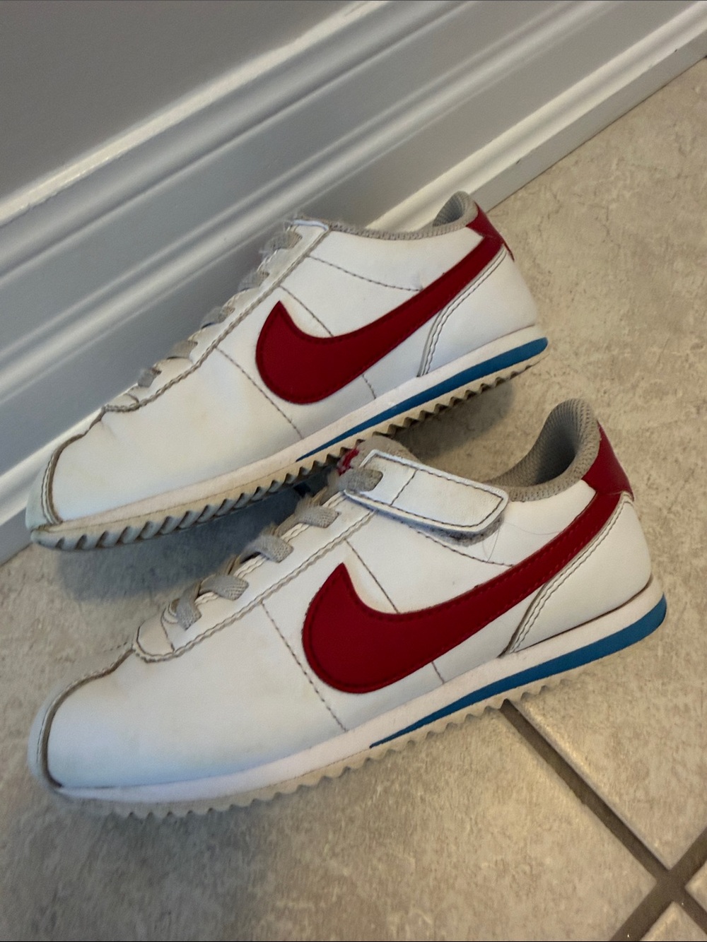 Nike Kids Cortez Easy On Red/Blue - Size 11C